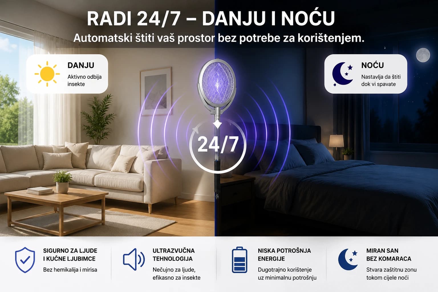 Teleskopska palica za komarce 2