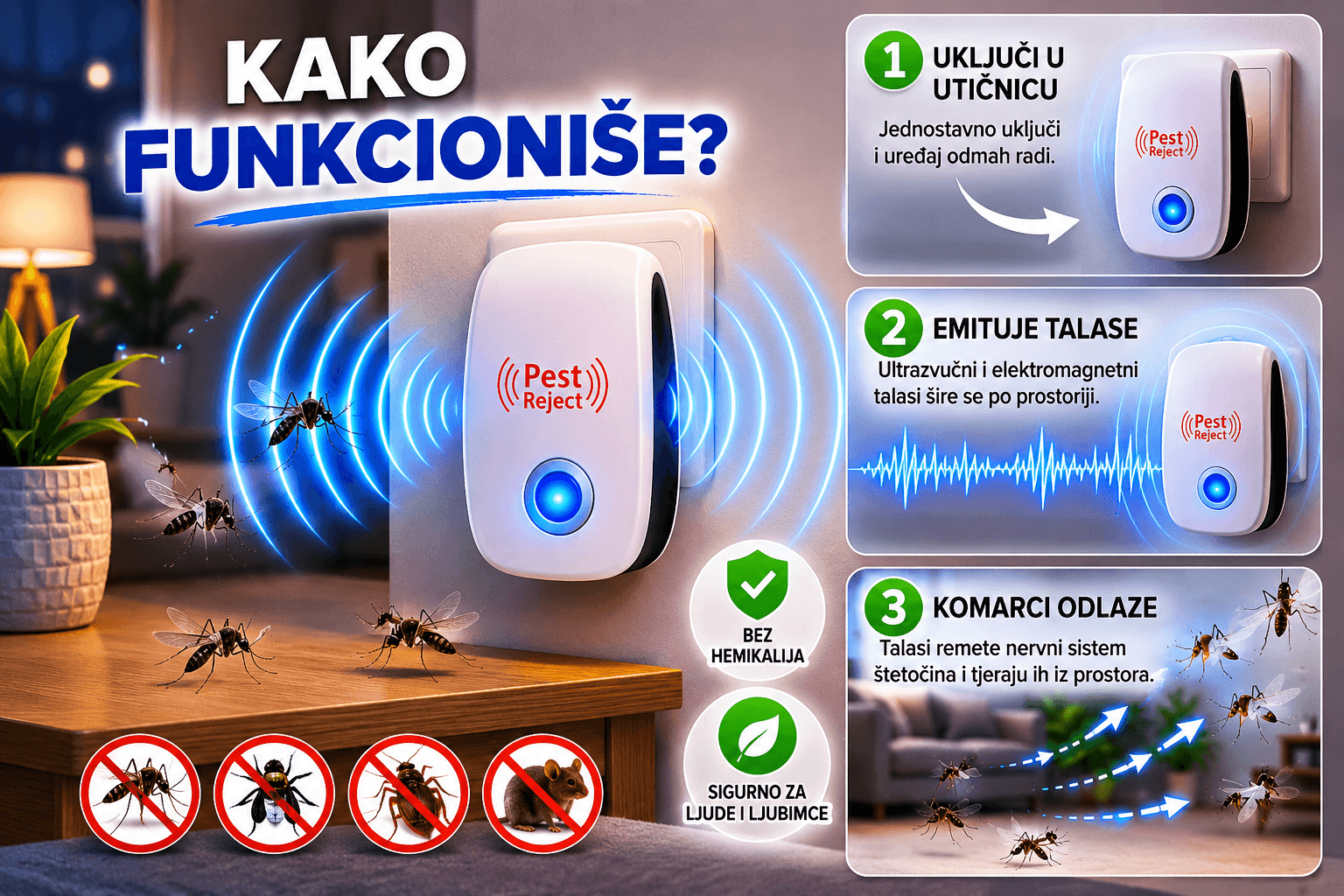 Električni rastjerivač komaraca 2